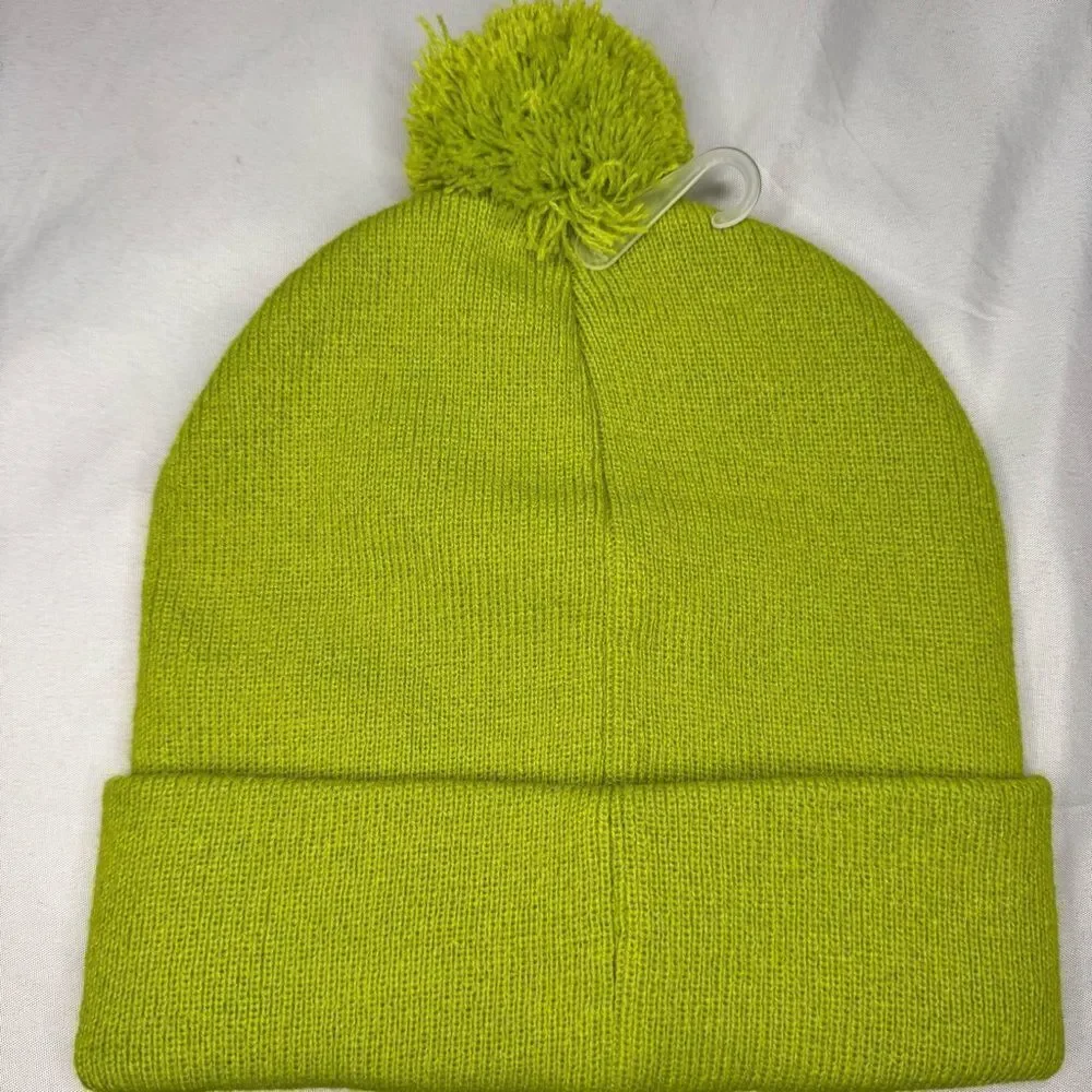 Dr. Suess Grinch Green Beanie with Pom Pom OS